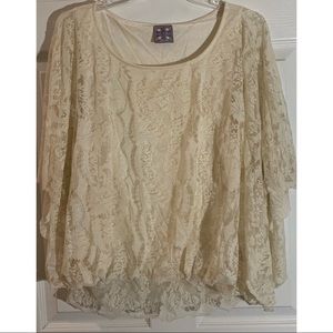Free People Lace Blouse Top